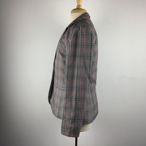Gap Academy  Grid Plaid one button two pocket fully lined Blazer size 10 - Picture 7 of 13